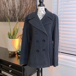 STYLE & CO Pea Coat Grey XL